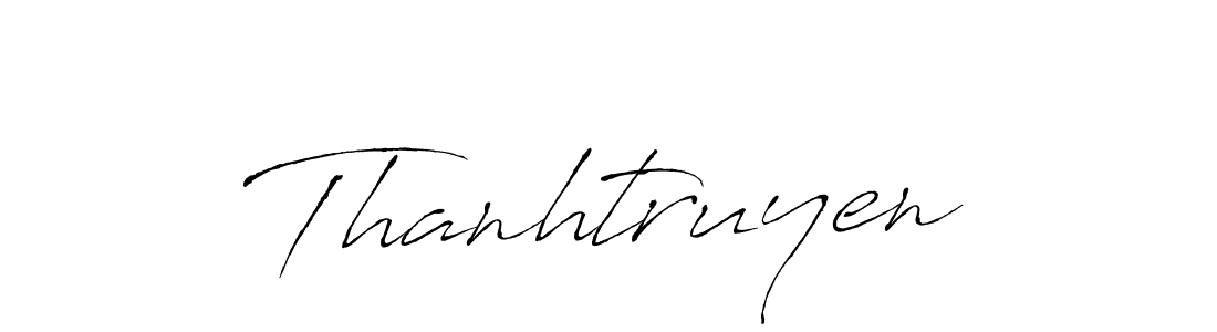 Use a signature maker to create a handwritten signature online. With this signature software, you can design (Antro_Vectra) your own signature for name Thanhtruyen. Thanhtruyen signature style 6 images and pictures png