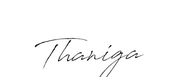 Thaniga stylish signature style. Best Handwritten Sign (Antro_Vectra) for my name. Handwritten Signature Collection Ideas for my name Thaniga. Thaniga signature style 6 images and pictures png