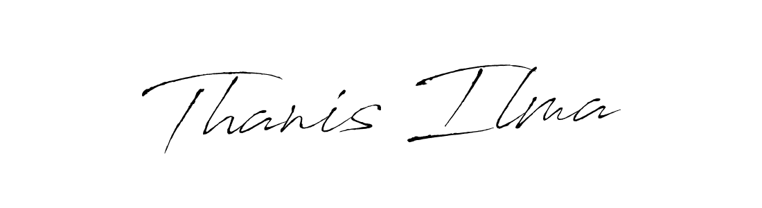 Create a beautiful signature design for name Thanis Ilma. With this signature (Antro_Vectra) fonts, you can make a handwritten signature for free. Thanis Ilma signature style 6 images and pictures png