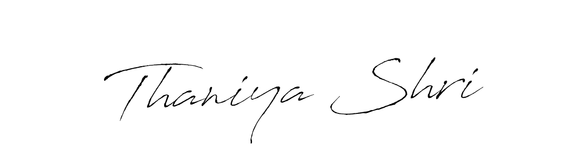 if you are searching for the best signature style for your name Thaniya Shri. so please give up your signature search. here we have designed multiple signature styles  using Antro_Vectra. Thaniya Shri signature style 6 images and pictures png