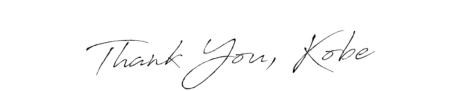 Also we have Thank You, Kobe name is the best signature style. Create professional handwritten signature collection using Antro_Vectra autograph style. Thank You, Kobe signature style 6 images and pictures png