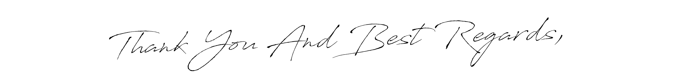 Also we have Thank You And Best Regards, name is the best signature style. Create professional handwritten signature collection using Antro_Vectra autograph style. Thank You And Best Regards, signature style 6 images and pictures png