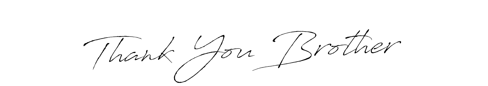 The best way (Antro_Vectra) to make a short signature is to pick only two or three words in your name. The name Thank You Brother include a total of six letters. For converting this name. Thank You Brother signature style 6 images and pictures png