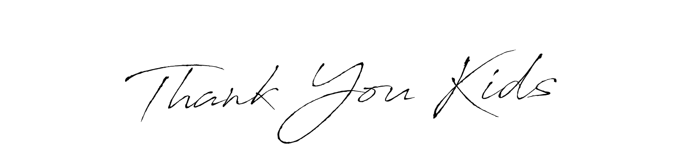 Thank You Kids stylish signature style. Best Handwritten Sign (Antro_Vectra) for my name. Handwritten Signature Collection Ideas for my name Thank You Kids. Thank You Kids signature style 6 images and pictures png