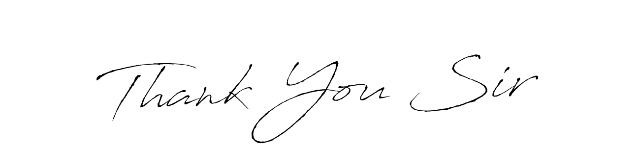 The best way (Antro_Vectra) to make a short signature is to pick only two or three words in your name. The name Thank You Sir include a total of six letters. For converting this name. Thank You Sir signature style 6 images and pictures png