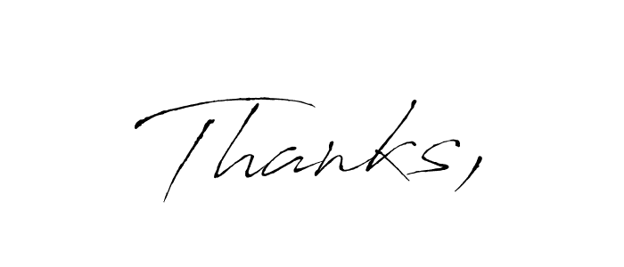 Also we have Thanks, name is the best signature style. Create professional handwritten signature collection using Antro_Vectra autograph style. Thanks, signature style 6 images and pictures png