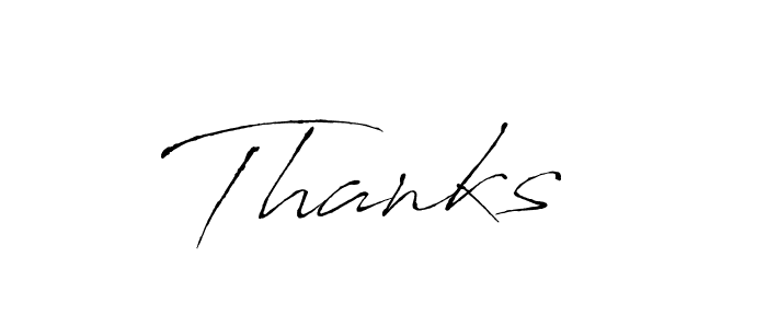How to make Thanks  signature? Antro_Vectra is a professional autograph style. Create handwritten signature for Thanks  name. Thanks  signature style 6 images and pictures png