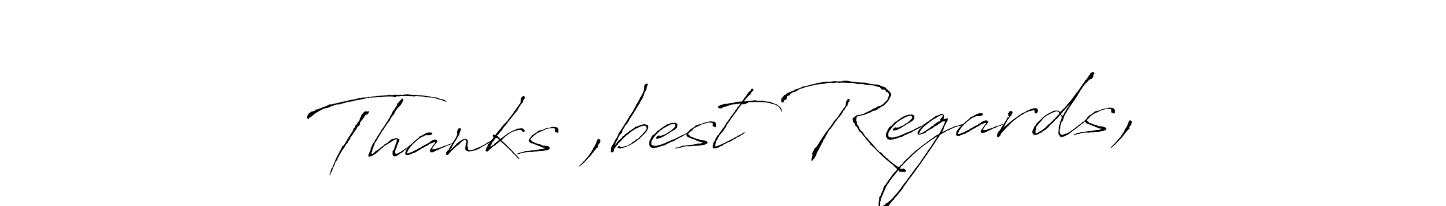Here are the top 10 professional signature styles for the name Thanks ,best Regards,. These are the best autograph styles you can use for your name. Thanks ,best Regards, signature style 6 images and pictures png
