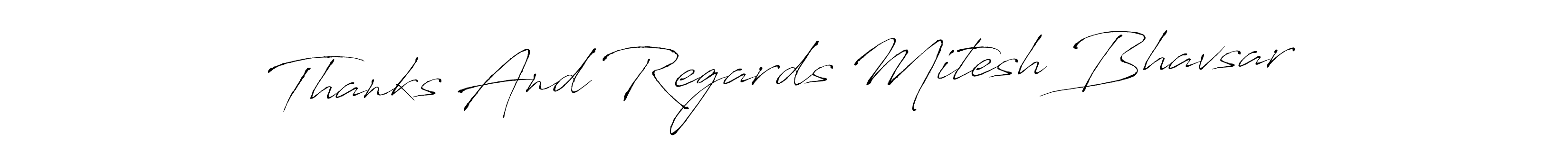 Make a beautiful signature design for name Thanks And Regards Mitesh Bhavsar. Use this online signature maker to create a handwritten signature for free. Thanks And Regards Mitesh Bhavsar signature style 6 images and pictures png