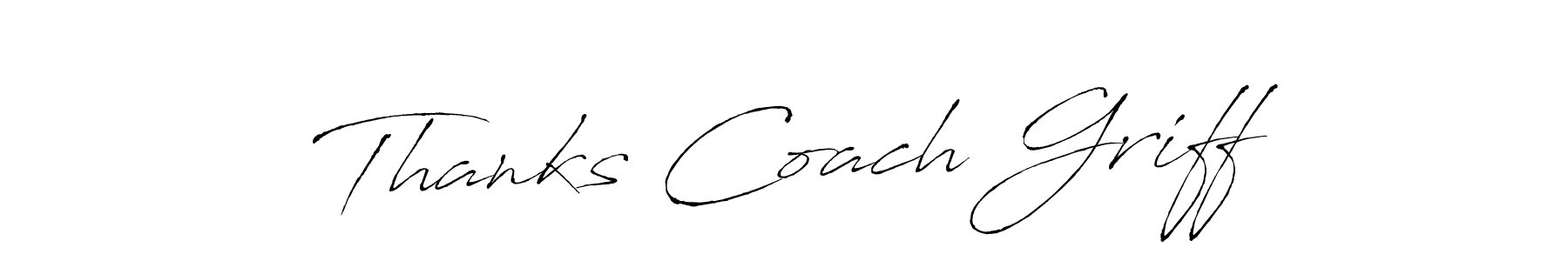 This is the best signature style for the Thanks Coach Griff name. Also you like these signature font (Antro_Vectra). Mix name signature. Thanks Coach Griff signature style 6 images and pictures png
