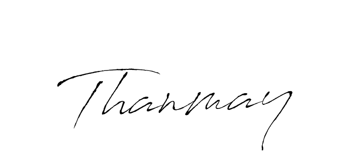 How to make Thanmay signature? Antro_Vectra is a professional autograph style. Create handwritten signature for Thanmay name. Thanmay signature style 6 images and pictures png