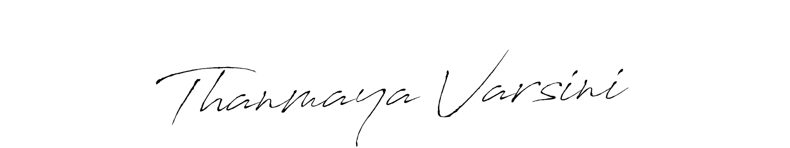 Similarly Antro_Vectra is the best handwritten signature design. Signature creator online .You can use it as an online autograph creator for name Thanmaya Varsini. Thanmaya Varsini signature style 6 images and pictures png