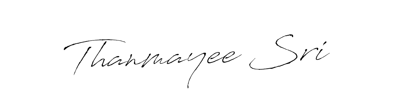 The best way (Antro_Vectra) to make a short signature is to pick only two or three words in your name. The name Thanmayee Sri include a total of six letters. For converting this name. Thanmayee Sri signature style 6 images and pictures png