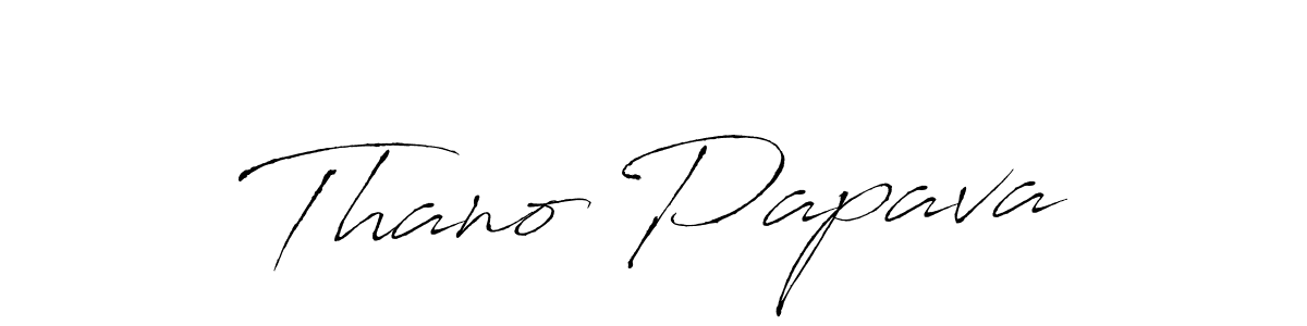 How to make Thano Papava signature? Antro_Vectra is a professional autograph style. Create handwritten signature for Thano Papava name. Thano Papava signature style 6 images and pictures png