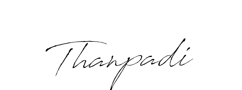 Use a signature maker to create a handwritten signature online. With this signature software, you can design (Antro_Vectra) your own signature for name Thanpadi. Thanpadi signature style 6 images and pictures png