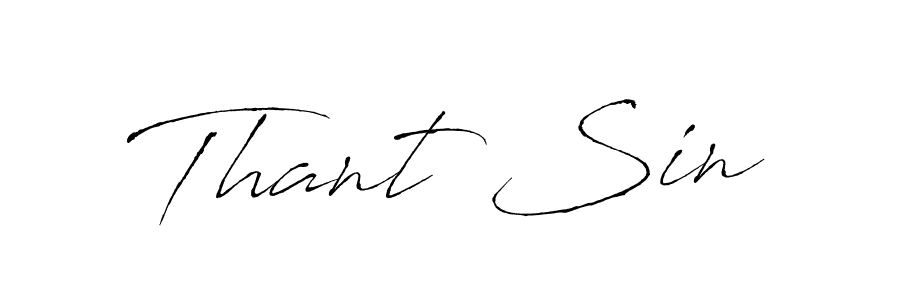 It looks lik you need a new signature style for name Thant Sin. Design unique handwritten (Antro_Vectra) signature with our free signature maker in just a few clicks. Thant Sin signature style 6 images and pictures png