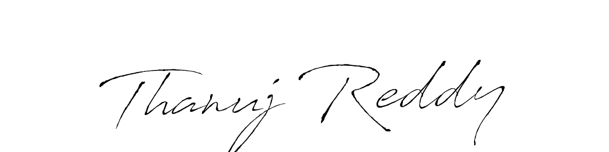 This is the best signature style for the Thanuj Reddy name. Also you like these signature font (Antro_Vectra). Mix name signature. Thanuj Reddy signature style 6 images and pictures png