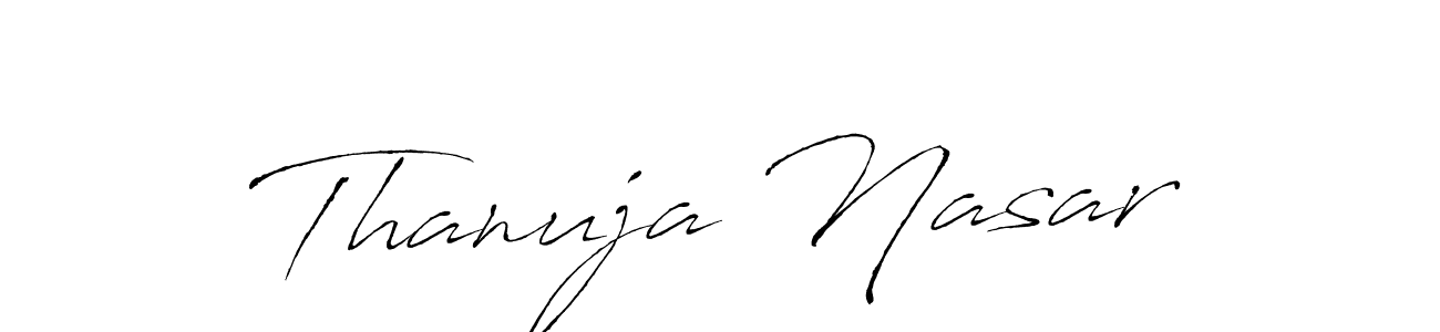 You can use this online signature creator to create a handwritten signature for the name Thanuja Nasar. This is the best online autograph maker. Thanuja Nasar signature style 6 images and pictures png