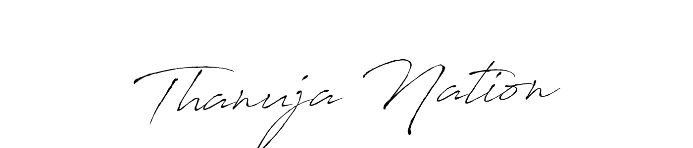 Also we have Thanuja Nation name is the best signature style. Create professional handwritten signature collection using Antro_Vectra autograph style. Thanuja Nation signature style 6 images and pictures png