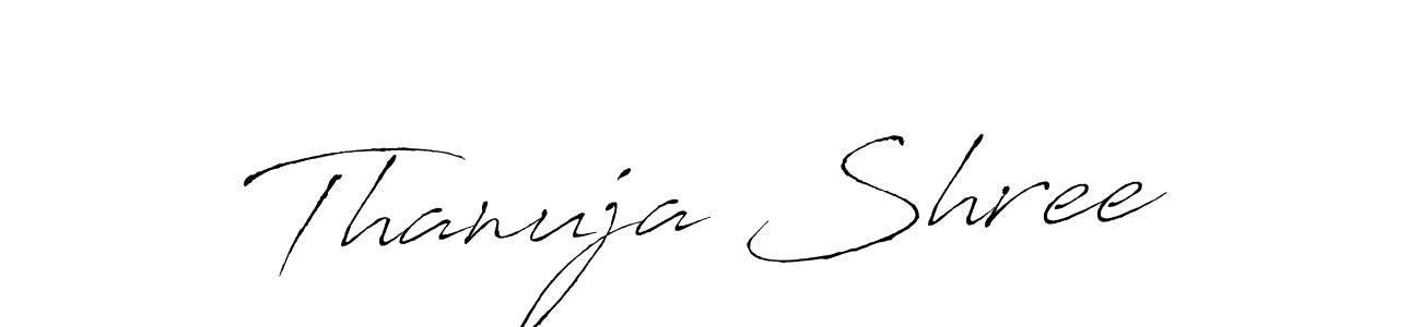 You can use this online signature creator to create a handwritten signature for the name Thanuja Shree. This is the best online autograph maker. Thanuja Shree signature style 6 images and pictures png