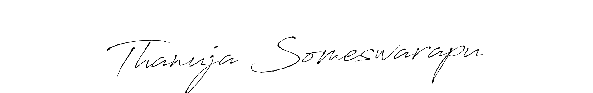 Make a short Thanuja Someswarapu signature style. Manage your documents anywhere anytime using Antro_Vectra. Create and add eSignatures, submit forms, share and send files easily. Thanuja Someswarapu signature style 6 images and pictures png