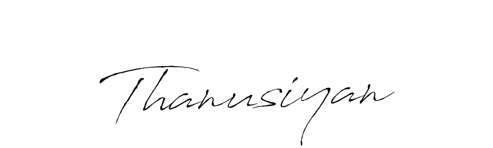 Also we have Thanusiyan name is the best signature style. Create professional handwritten signature collection using Antro_Vectra autograph style. Thanusiyan signature style 6 images and pictures png