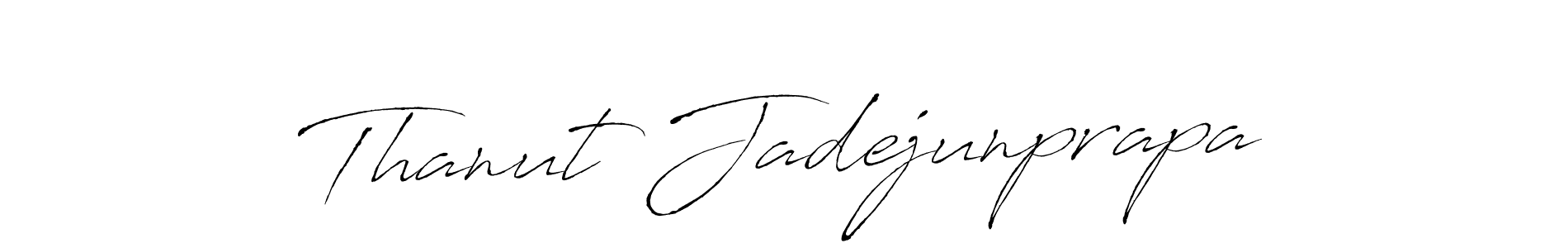 This is the best signature style for the Thanut Jadejunprapa name. Also you like these signature font (Antro_Vectra). Mix name signature. Thanut Jadejunprapa signature style 6 images and pictures png