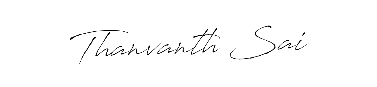 Make a beautiful signature design for name Thanvanth Sai. With this signature (Antro_Vectra) style, you can create a handwritten signature for free. Thanvanth Sai signature style 6 images and pictures png