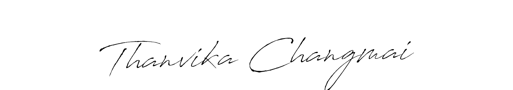 Make a short Thanvika Changmai signature style. Manage your documents anywhere anytime using Antro_Vectra. Create and add eSignatures, submit forms, share and send files easily. Thanvika Changmai signature style 6 images and pictures png