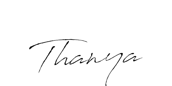 Make a beautiful signature design for name Thanya. Use this online signature maker to create a handwritten signature for free. Thanya signature style 6 images and pictures png