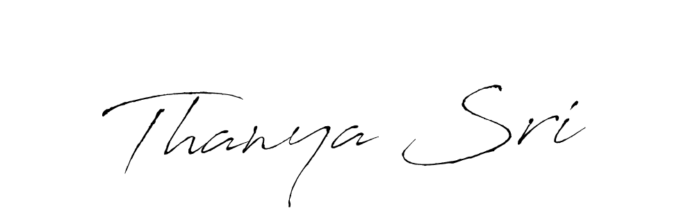 How to make Thanya Sri signature? Antro_Vectra is a professional autograph style. Create handwritten signature for Thanya Sri name. Thanya Sri signature style 6 images and pictures png