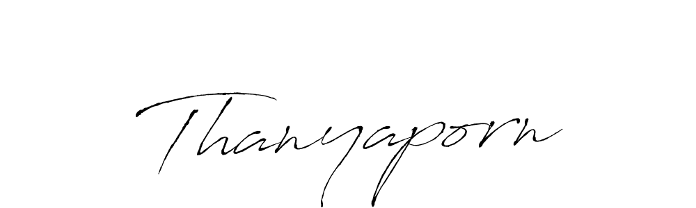 Design your own signature with our free online signature maker. With this signature software, you can create a handwritten (Antro_Vectra) signature for name Thanyaporn. Thanyaporn signature style 6 images and pictures png