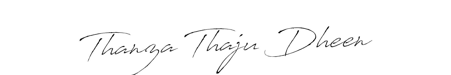 The best way (Antro_Vectra) to make a short signature is to pick only two or three words in your name. The name Thanza Thaju Dheen include a total of six letters. For converting this name. Thanza Thaju Dheen signature style 6 images and pictures png