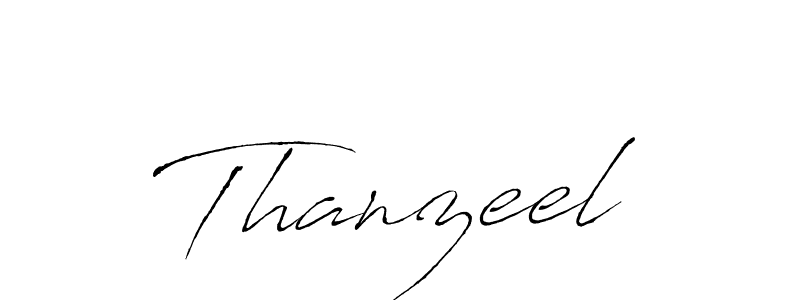 Make a beautiful signature design for name Thanzeel. Use this online signature maker to create a handwritten signature for free. Thanzeel signature style 6 images and pictures png