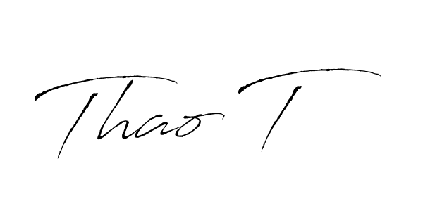 Create a beautiful signature design for name Thao T. With this signature (Antro_Vectra) fonts, you can make a handwritten signature for free. Thao T signature style 6 images and pictures png