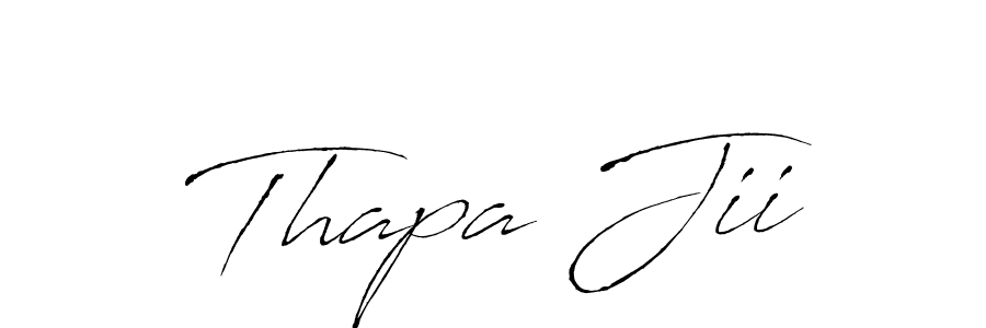 Also we have Thapa Jii name is the best signature style. Create professional handwritten signature collection using Antro_Vectra autograph style. Thapa Jii signature style 6 images and pictures png