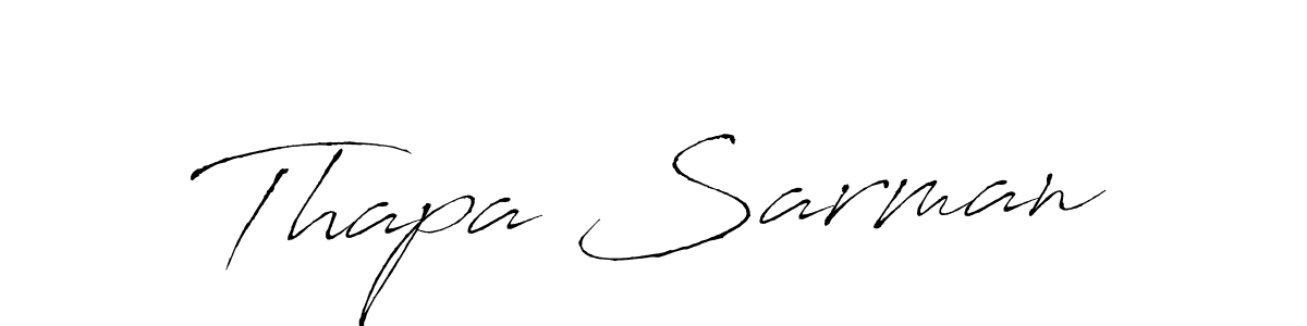 How to make Thapa Sarman signature? Antro_Vectra is a professional autograph style. Create handwritten signature for Thapa Sarman name. Thapa Sarman signature style 6 images and pictures png