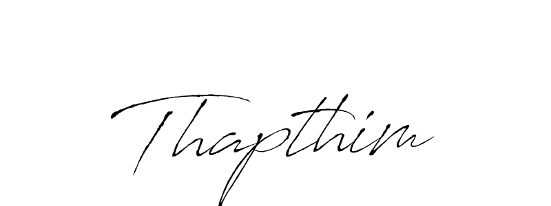 Use a signature maker to create a handwritten signature online. With this signature software, you can design (Antro_Vectra) your own signature for name Thapthim. Thapthim signature style 6 images and pictures png