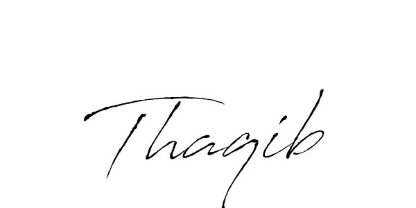 Also we have Thaqib name is the best signature style. Create professional handwritten signature collection using Antro_Vectra autograph style. Thaqib signature style 6 images and pictures png