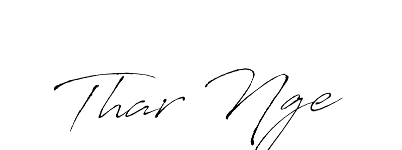 Make a beautiful signature design for name Thar Nge. With this signature (Antro_Vectra) style, you can create a handwritten signature for free. Thar Nge signature style 6 images and pictures png