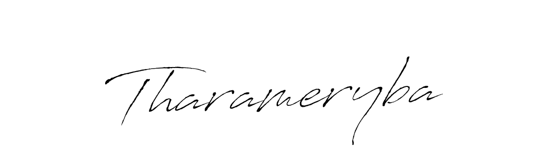 Create a beautiful signature design for name Tharameryba. With this signature (Antro_Vectra) fonts, you can make a handwritten signature for free. Tharameryba signature style 6 images and pictures png