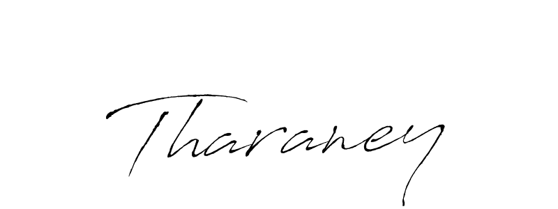 Make a beautiful signature design for name Tharaney. With this signature (Antro_Vectra) style, you can create a handwritten signature for free. Tharaney signature style 6 images and pictures png