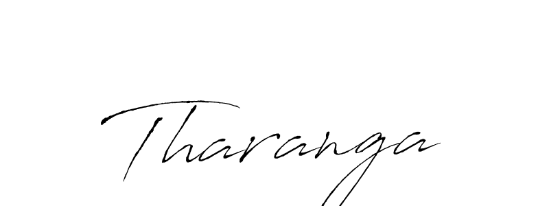 Design your own signature with our free online signature maker. With this signature software, you can create a handwritten (Antro_Vectra) signature for name Tharanga. Tharanga signature style 6 images and pictures png