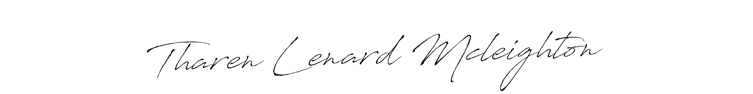 How to make Tharen Lenard Mcleighton signature? Antro_Vectra is a professional autograph style. Create handwritten signature for Tharen Lenard Mcleighton name. Tharen Lenard Mcleighton signature style 6 images and pictures png