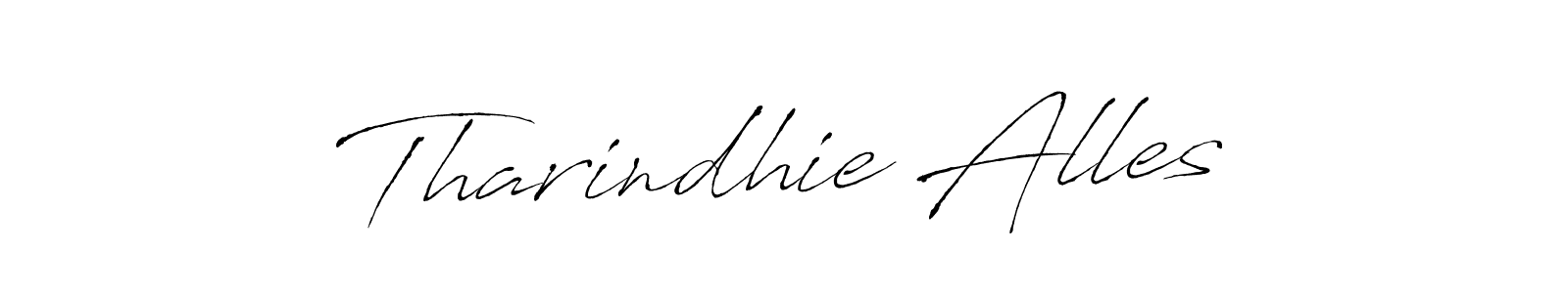 Make a beautiful signature design for name Tharindhie Alles. With this signature (Antro_Vectra) style, you can create a handwritten signature for free. Tharindhie Alles signature style 6 images and pictures png