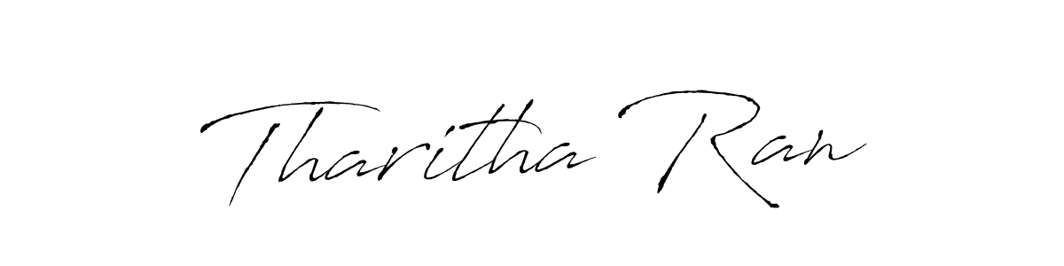 Make a beautiful signature design for name Tharitha Ran. With this signature (Antro_Vectra) style, you can create a handwritten signature for free. Tharitha Ran signature style 6 images and pictures png