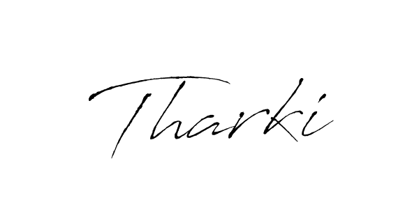 How to make Tharki signature? Antro_Vectra is a professional autograph style. Create handwritten signature for Tharki name. Tharki signature style 6 images and pictures png