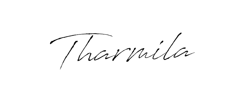 Design your own signature with our free online signature maker. With this signature software, you can create a handwritten (Antro_Vectra) signature for name Tharmila. Tharmila signature style 6 images and pictures png