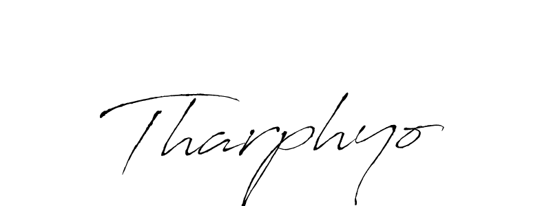 Tharphyo stylish signature style. Best Handwritten Sign (Antro_Vectra) for my name. Handwritten Signature Collection Ideas for my name Tharphyo. Tharphyo signature style 6 images and pictures png