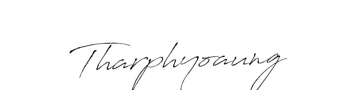 Tharphyoaung stylish signature style. Best Handwritten Sign (Antro_Vectra) for my name. Handwritten Signature Collection Ideas for my name Tharphyoaung. Tharphyoaung signature style 6 images and pictures png
